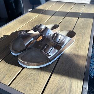 Birkenstock Metallic Slide Sandals
